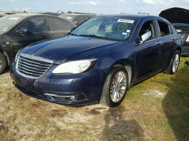 1C3CCBCG0DN540048 - 2013 CHRYSLER 200 BLUE photo 2