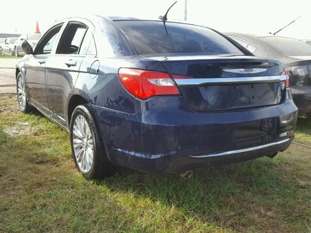 1C3CCBCG0DN540048 - 2013 CHRYSLER 200 BLUE photo 3