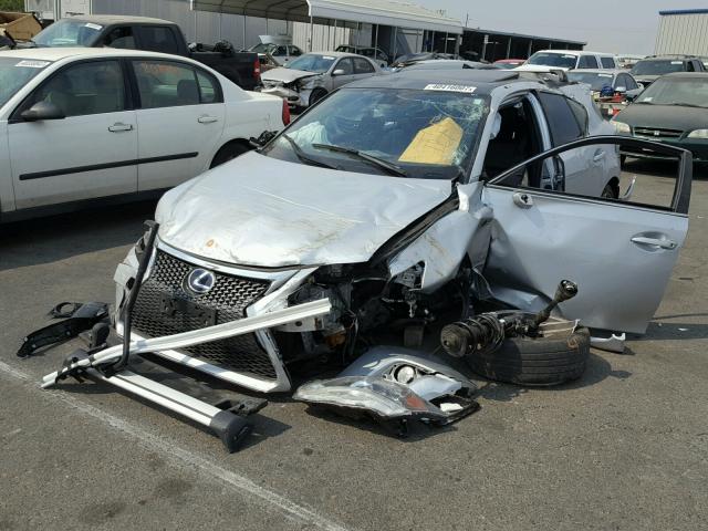 JTHKD5BH5E2192958 - 2014 LEXUS CT SILVER photo 2