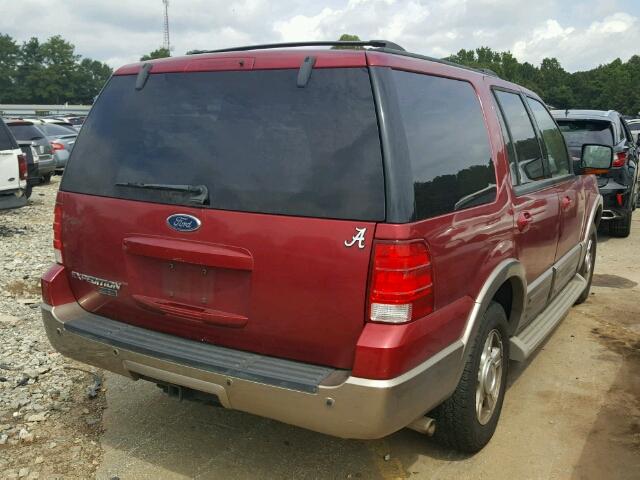 1FMFU17L34LA32896 - 2004 FORD EXPEDITION RED photo 4