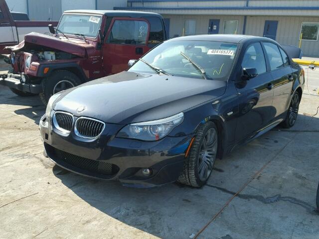 WBANW53578CT48684 - 2008 BMW 550 I BLUE photo 2