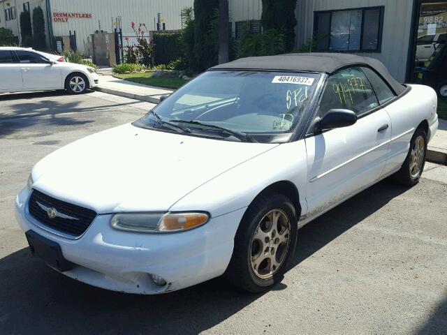 3C3EL55H6XT572412 - 1999 CHRYSLER SEBRING JX WHITE photo 2