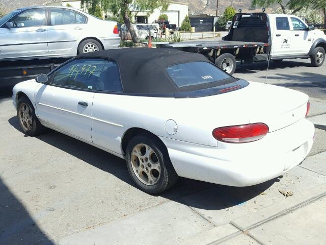 3C3EL55H6XT572412 - 1999 CHRYSLER SEBRING JX WHITE photo 3