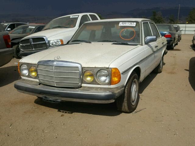 WDBAB23A7BB214181 - 1981 MERCEDES-BENZ 240 D WHITE photo 2