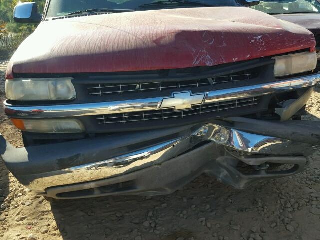 2GCEK19T121227983 - 2002 CHEVROLET SILVERADO RED photo 9