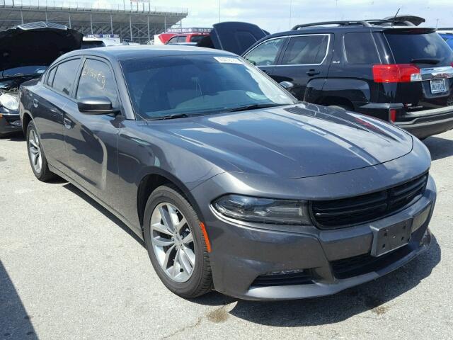 2C3CDXHG4FH836835 - 2015 DODGE CHARGER SX CHARCOAL photo 1