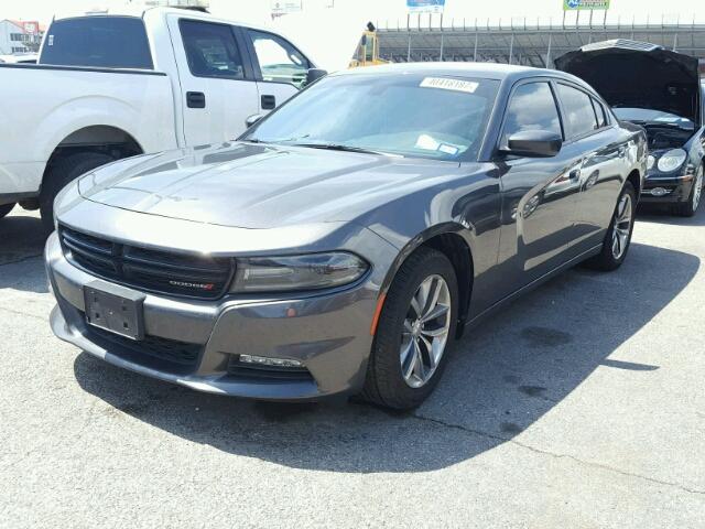 2C3CDXHG4FH836835 - 2015 DODGE CHARGER SX CHARCOAL photo 2