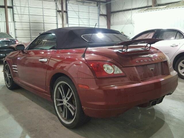 1C3AN65L56X069539 - 2006 CHRYSLER CROSSFIRE MAROON photo 3