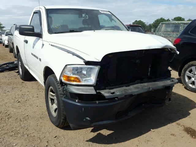 3C6JD7AP3CG210841 - 2012 DODGE RAM 1500 S WHITE photo 1