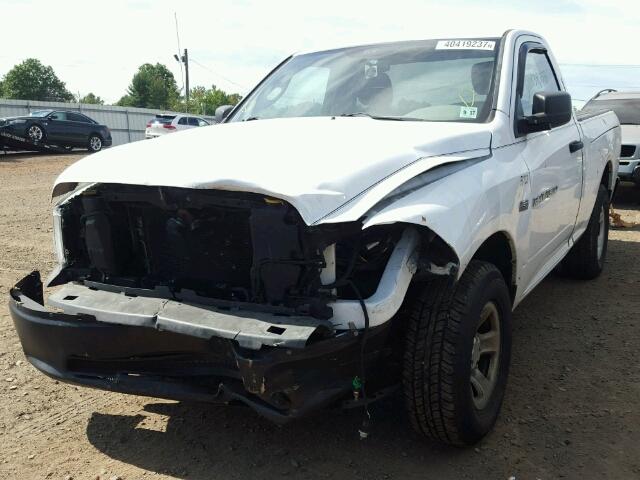 3C6JD7AP3CG210841 - 2012 DODGE RAM 1500 S WHITE photo 2