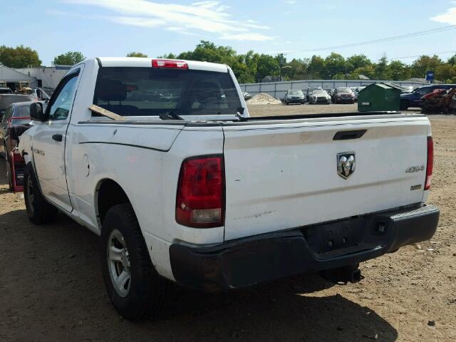 3C6JD7AP3CG210841 - 2012 DODGE RAM 1500 S WHITE photo 3