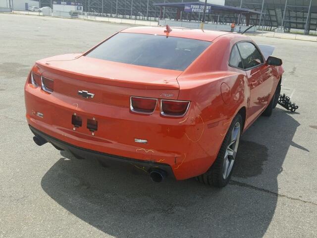 2G1FB1E35C9184660 - 2012 CHEVROLET CAMARO LT ORANGE photo 4