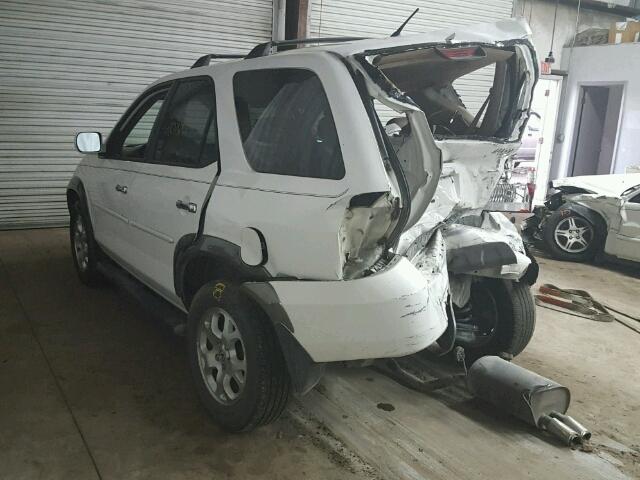 2HNYD18642H516229 - 2002 ACURA MDX TOURIN WHITE photo 3