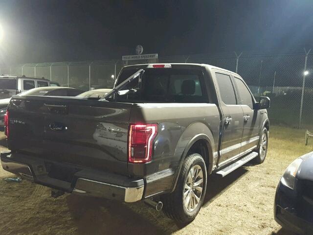 1FTEW1CF5HKC10023 - 2017 FORD F150 CHARCOAL photo 4