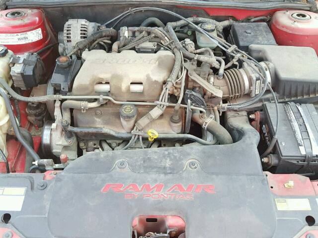 1G2NW52E0XM782494 - 1999 PONTIAC GRAND AM G RED photo 7