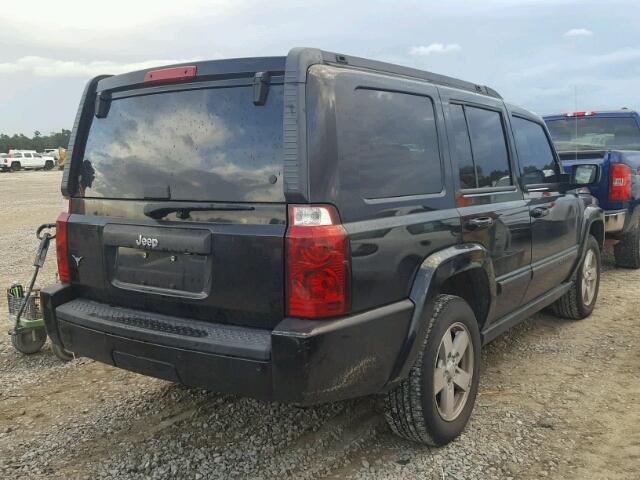 1J8HH48K37C666666 - 2007 JEEP COMMANDER BLACK photo 4