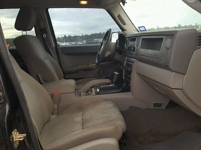 1J8HH48K37C666666 - 2007 JEEP COMMANDER BLACK photo 5