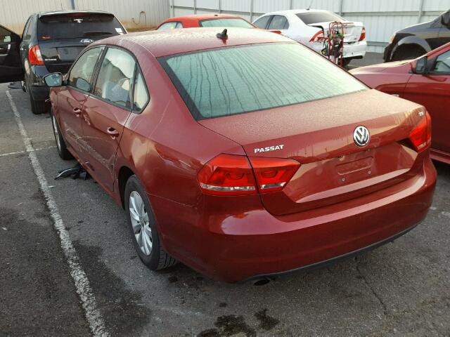 1VWAT7A34FC029857 - 2015 VOLKSWAGEN PASSAT S Rojo foto 3