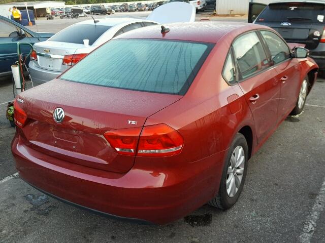 1VWAT7A34FC029857 - 2015 VOLKSWAGEN PASSAT S Rojo foto 4