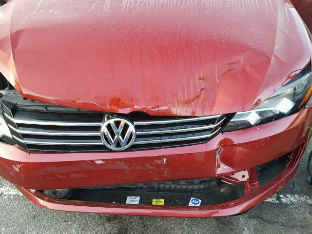1VWAT7A34FC029857 - 2015 VOLKSWAGEN PASSAT S Rojo foto 9