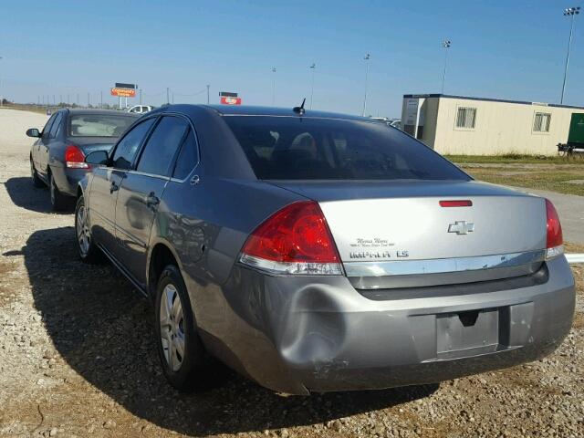 2G1WB58K969365758 - 2006 CHEVROLET IMPALA GRAY photo 3