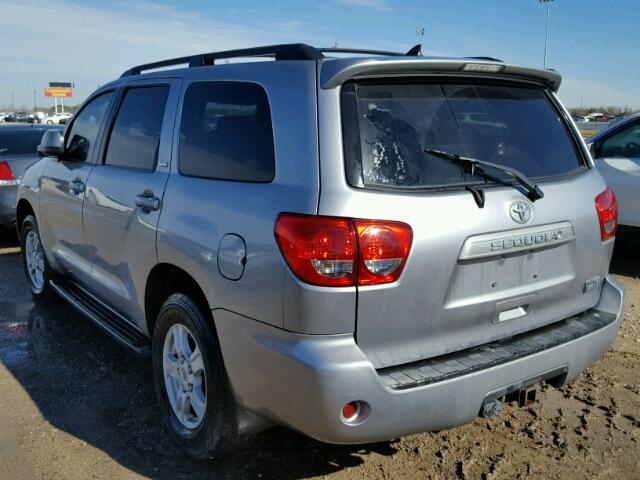 5TDZY5G12BS036364 - 2011 TOYOTA SEQUOIA SILVER photo 3