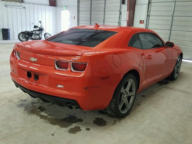 2G1FB1E37D9159406 - 2013 CHEVROLET CAMARO LT ORANGE photo 4