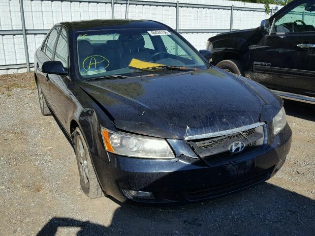 5NPET46F06H038663 - 2006 HYUNDAI SONATA GL BLUE photo 1