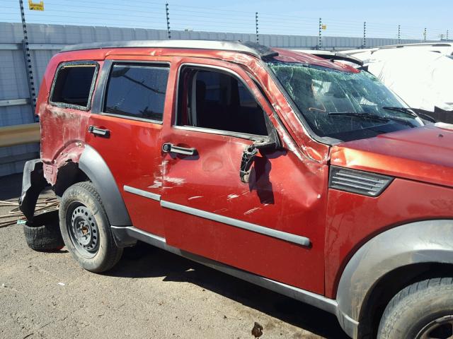 1D8GU28K48W257497 - 2008 DODGE NITRO SXT RED photo 10