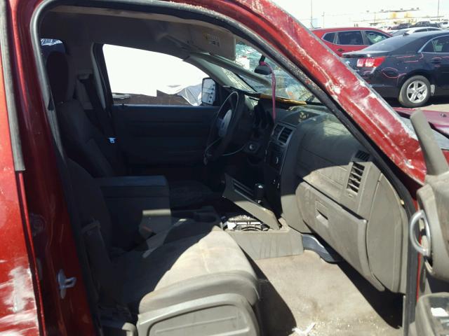 1D8GU28K48W257497 - 2008 DODGE NITRO SXT RED photo 5