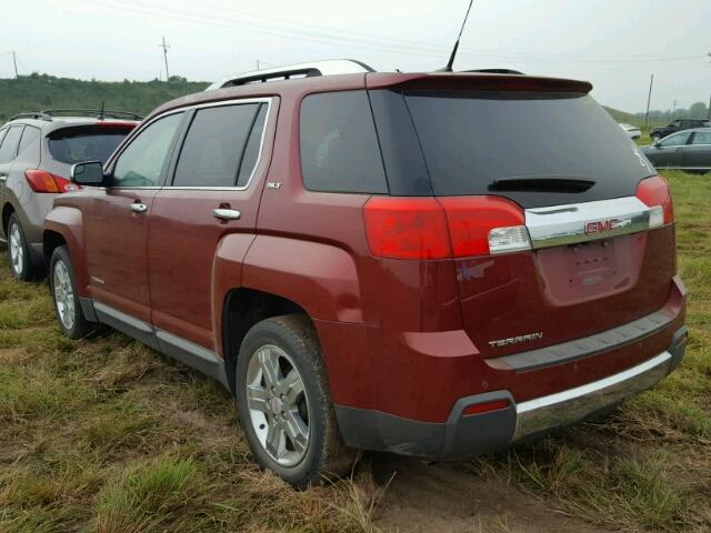 2GKALWEKXC6364225 - 2012 GMC TERRAIN BURGUNDY photo 3