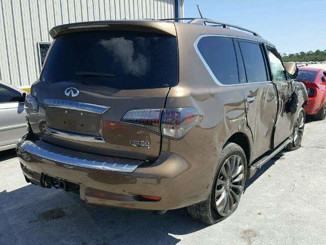 JN8AZ2NE2G9126610 - 2016 INFINITI QX80 BROWN photo 4