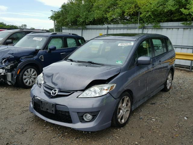 JM1CR2WL2A0361697 - 2010 MAZDA 5 GRAY photo 2