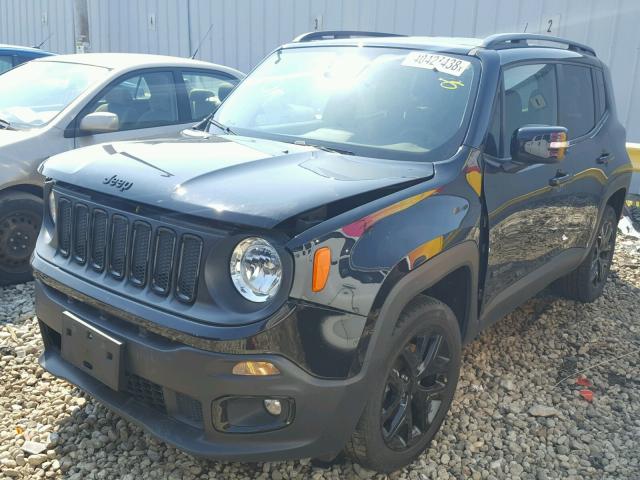 ZACCJBBT7GPD36567 - 2016 JEEP RENEGADE L BLACK photo 2