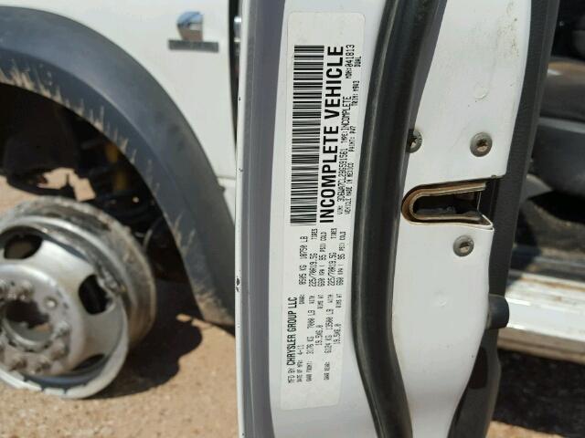 3D6WA7CL2BG591561 - 2011 DODGE RAM 5500 S WHITE photo 10