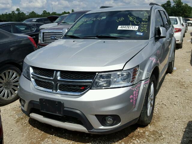 3C4PDCBG4ET122031 - 2014 DODGE JOURNEY SX SILVER photo 2