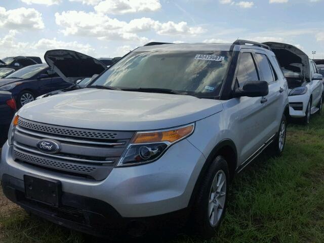 1FM5K7B84EGB51431 - 2014 FORD EXPLORER SILVER photo 2