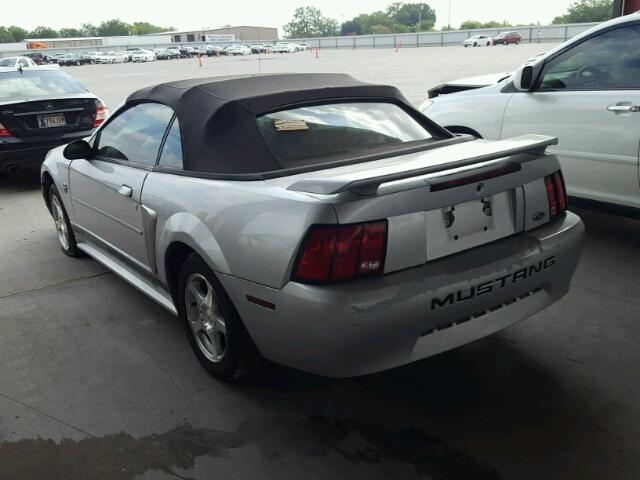 1FAFP44644F216101 - 2004 FORD MUSTANG SILVER photo 3