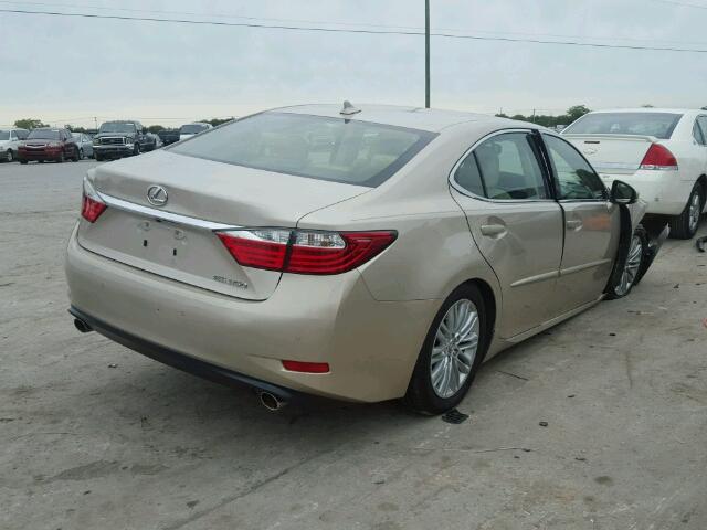 JTHBK1GG3D2073643 - 2013 LEXUS ES 350 GOLD photo 4