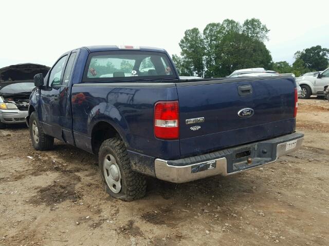 1FTRF12298KB31762 - 2008 FORD F150 BLUE photo 3