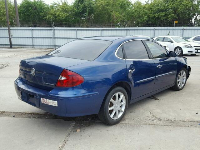 2G4WE537351290128 - 2005 BUICK LACROSSE C BLUE photo 4