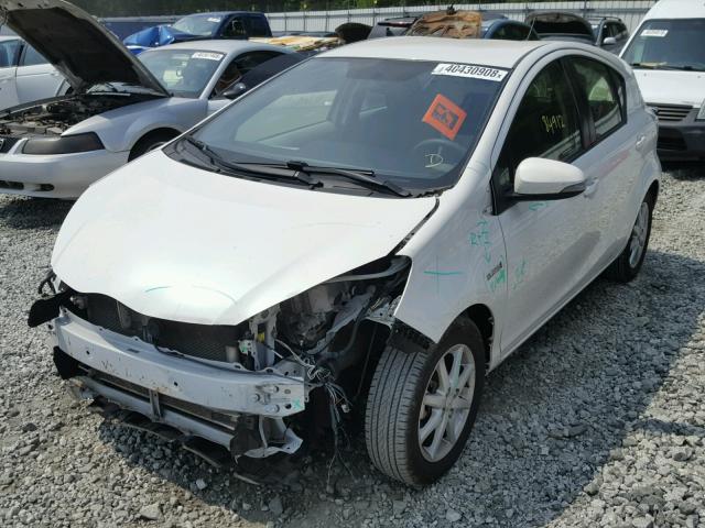 JTDKDTB39C1516149 - 2012 TOYOTA PRIUS C WHITE photo 2