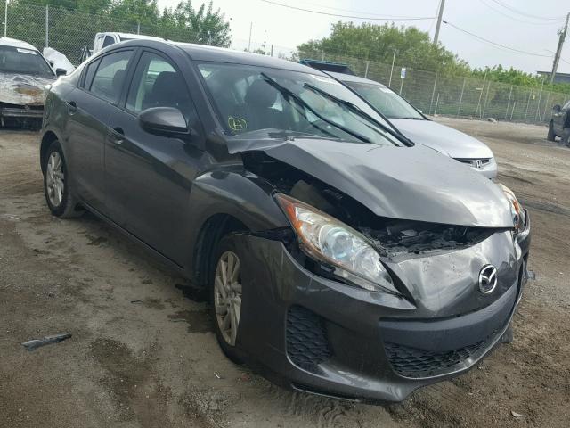 JM1BL1V71C1618504 - 2012 MAZDA 3 I GRAY photo 1