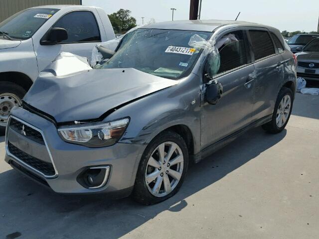 4A4AP3AU0FE060383 - 2015 MITSUBISHI OUTLANDER GRAY photo 2