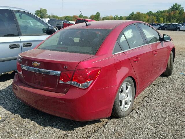 1G1PC5SB0E7309346 - 2014 CHEVROLET CRUZE LT RED photo 4