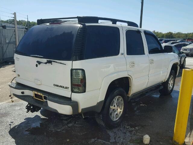 1GNEK13Z52R149378 - 2002 CHEVROLET TAHOE WHITE photo 4