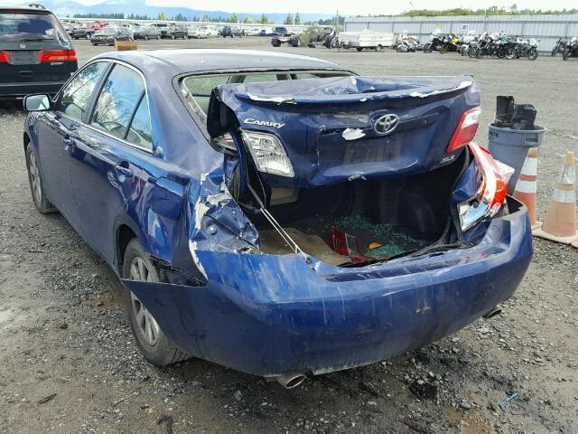 4T1BK46KX7U032195 - 2007 TOYOTA CAMRY NEW BLUE photo 3