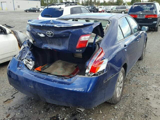 4T1BK46KX7U032195 - 2007 TOYOTA CAMRY NEW BLUE photo 4