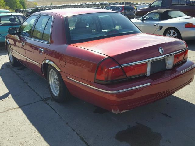 2MEFM75W0XX713429 - 1999 MERCURY GRAND MARQ RED photo 3