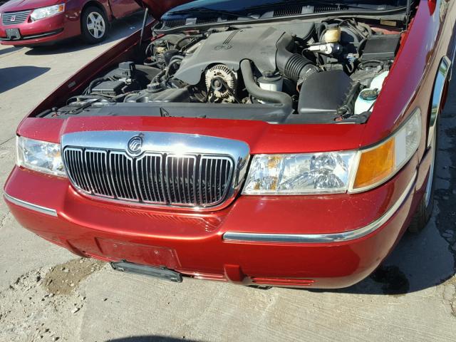 2MEFM75W0XX713429 - 1999 MERCURY GRAND MARQ RED photo 7